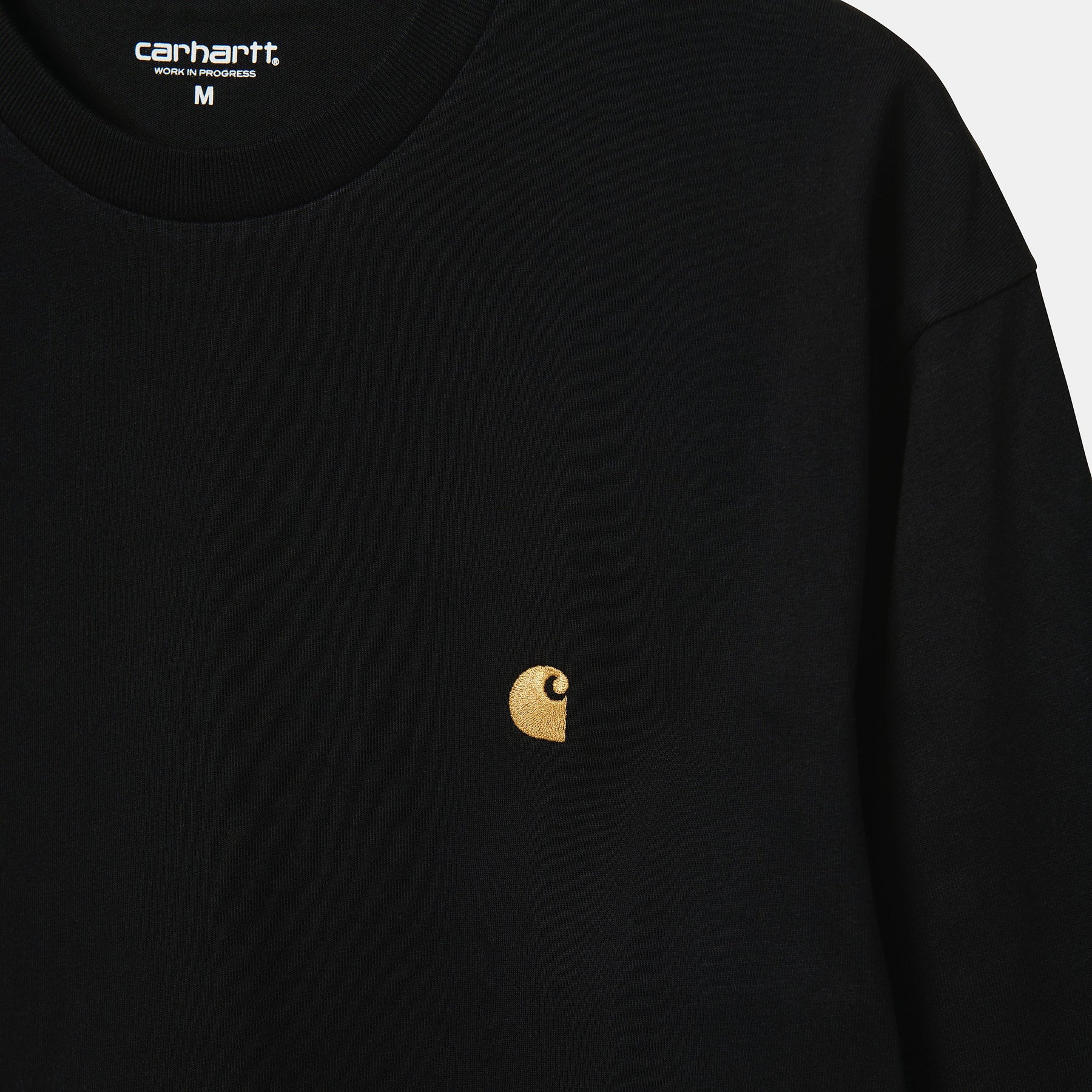 CTA CARHARTT WIP L/S CHASE BLACK/GOLD