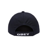 OBEY STAR 6P VELCRO NAVY CAP