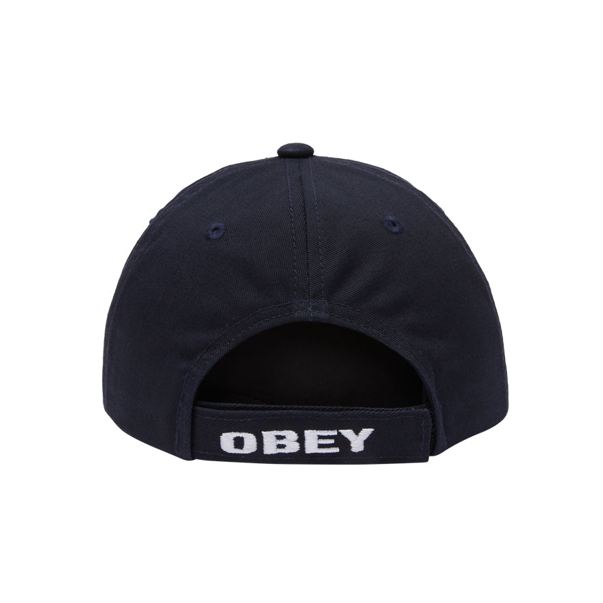 OBEY STAR 6P VELCRO NAVY CAP