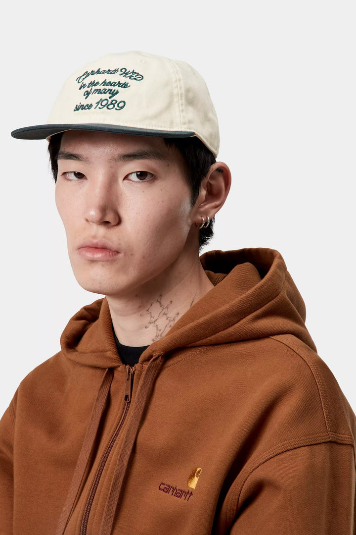 GORRA CARHARTT WIP ALSTON NAT/DEEP LAGOO