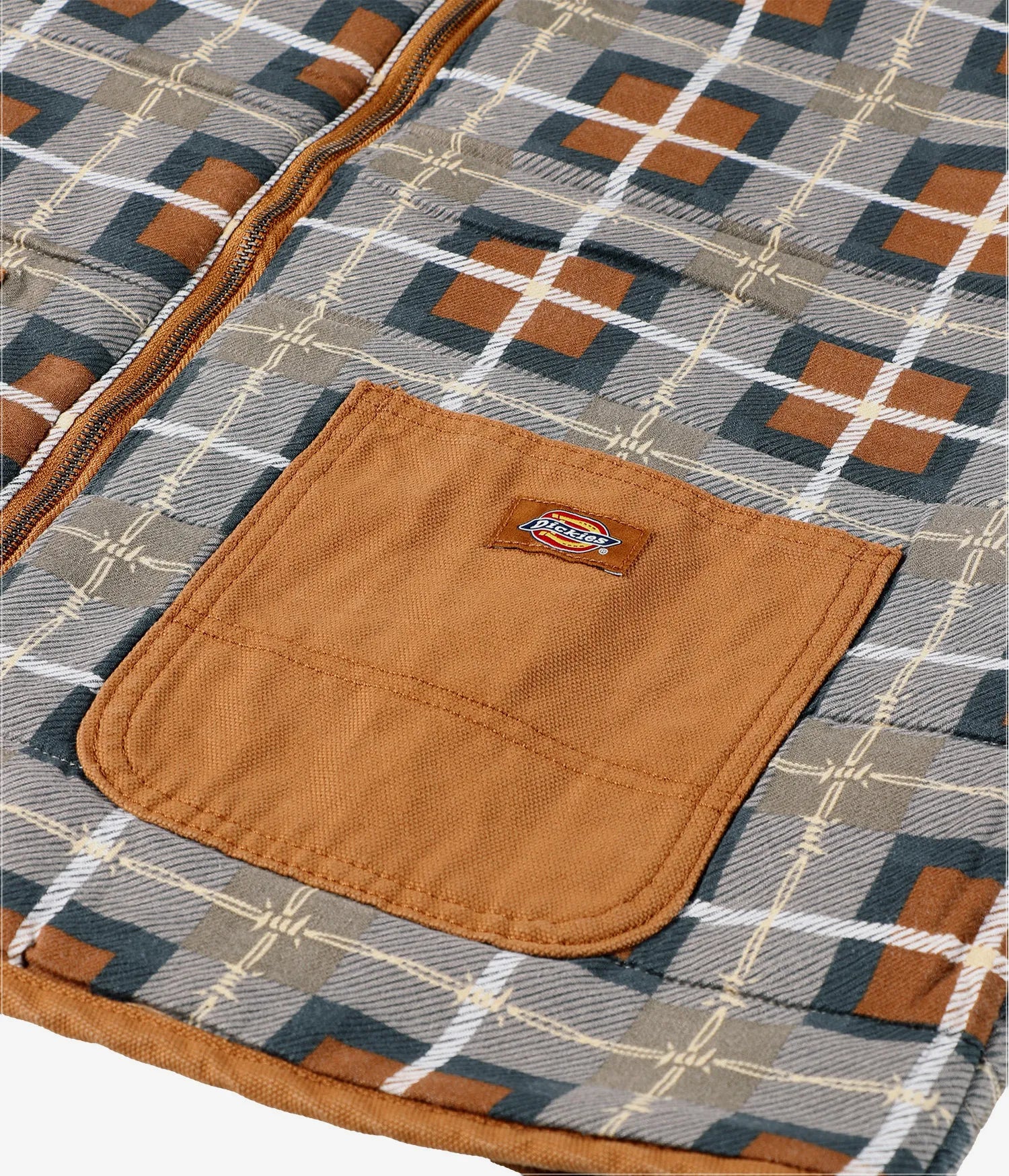 CHT DICKIES X THRASHER VEST BROWN DUCK