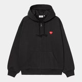 HOOD CARHARTT WIP HEART II HARTT BLACK