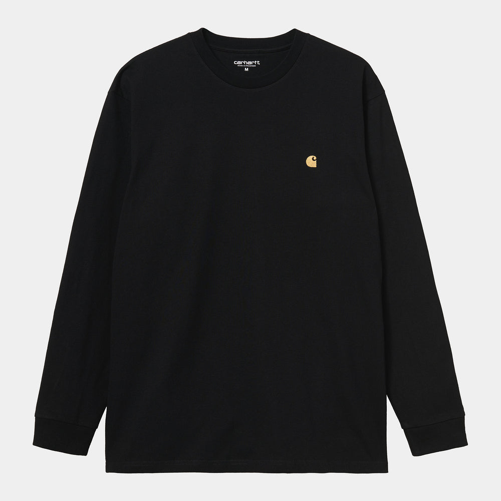 CTA CARHARTT WIP L/S CHASE BLACK/GOLD