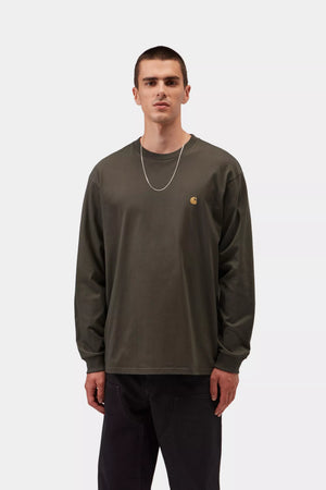 CTA CARHARTT WIP L/S CHASE SHUNGITE