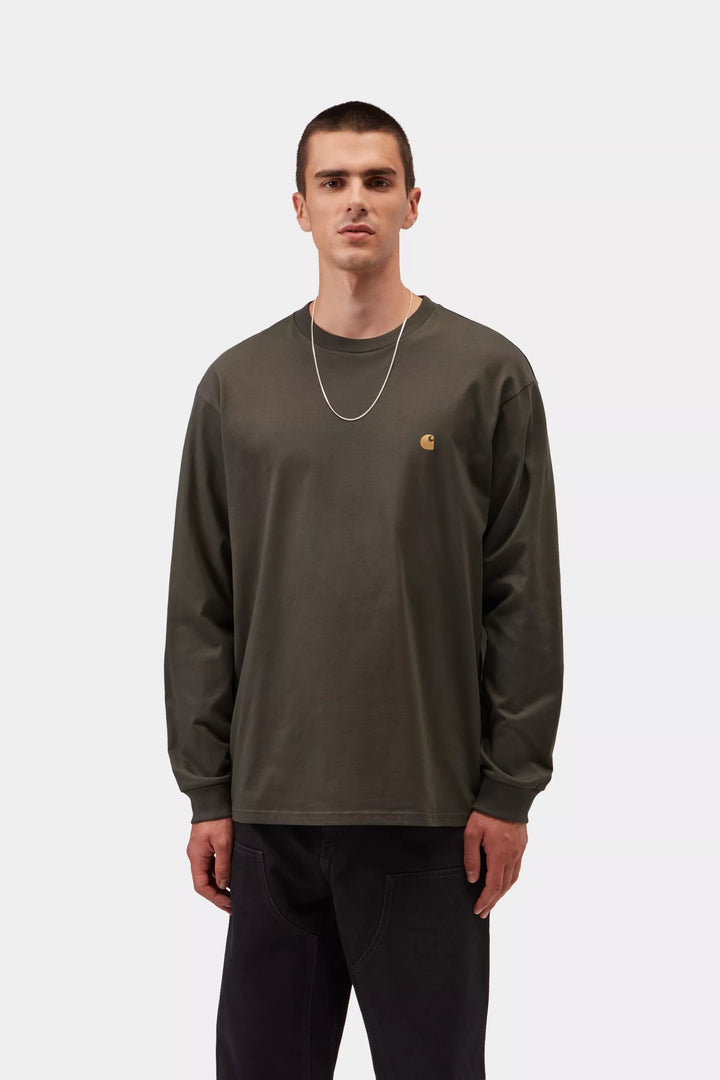 CTA CARHARTT WIP L/S CHASE SHUNGITE