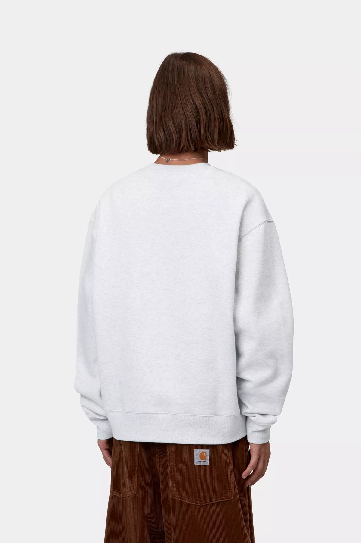 CREW CARHARTT WIP MACK ASH HEATHER