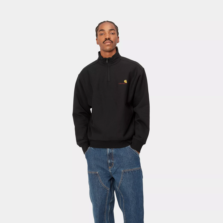 HALF ZIP CARHARTT WIP AMERICAN BLACK