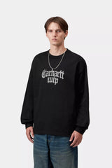CTA CARHARTT WIP L/S  BLACKLETTER BLACK
