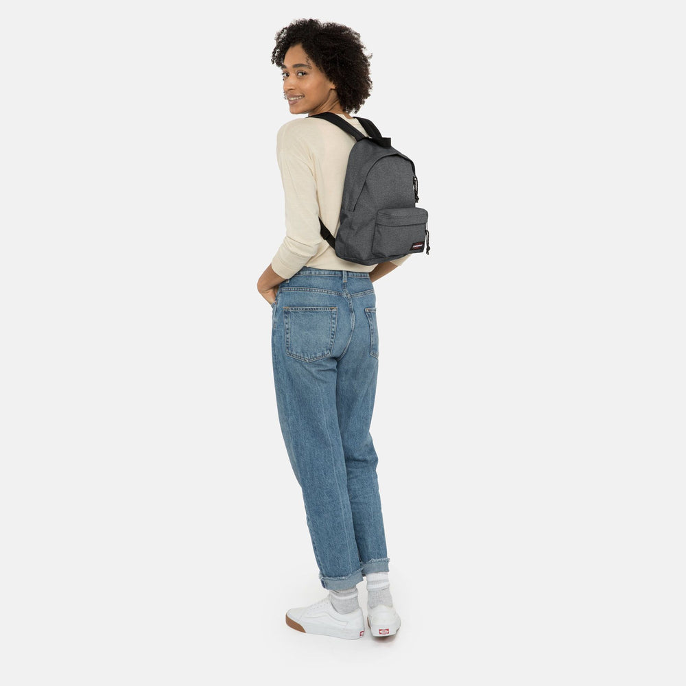 EASTPAK ORBIT BLACK DENIM BACKPACK