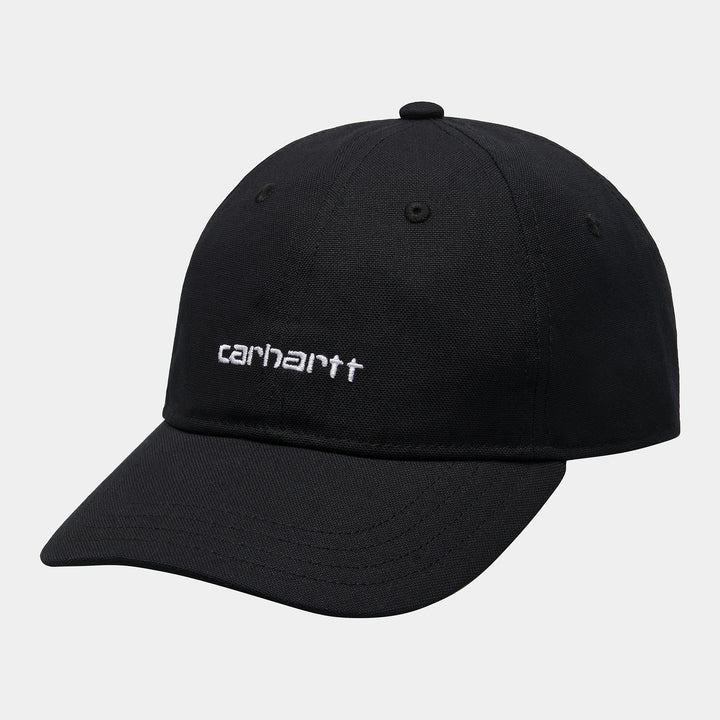 CARHARTT WIP CANVAS SCRIPT BLACK CAP