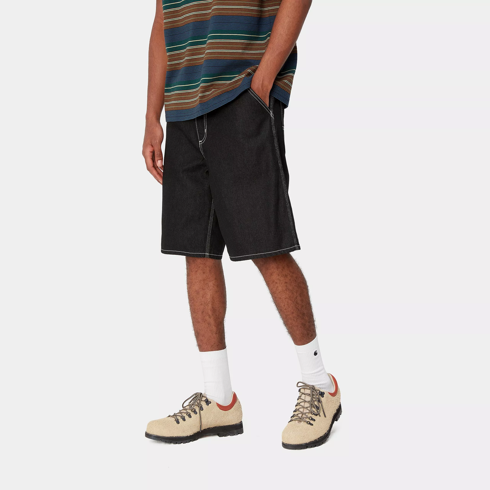 SHORT CARHARTT WIP SIMPLE BLACK ONE WASH