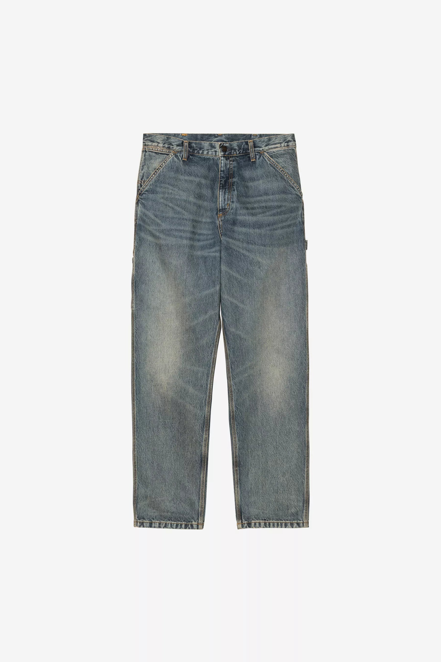 PANT CARHARTT WIP SINGLE KNEE BLUE WORN