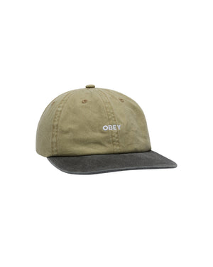 OBEY 2 TONE BOLD PIGMENT KHAKI CAP