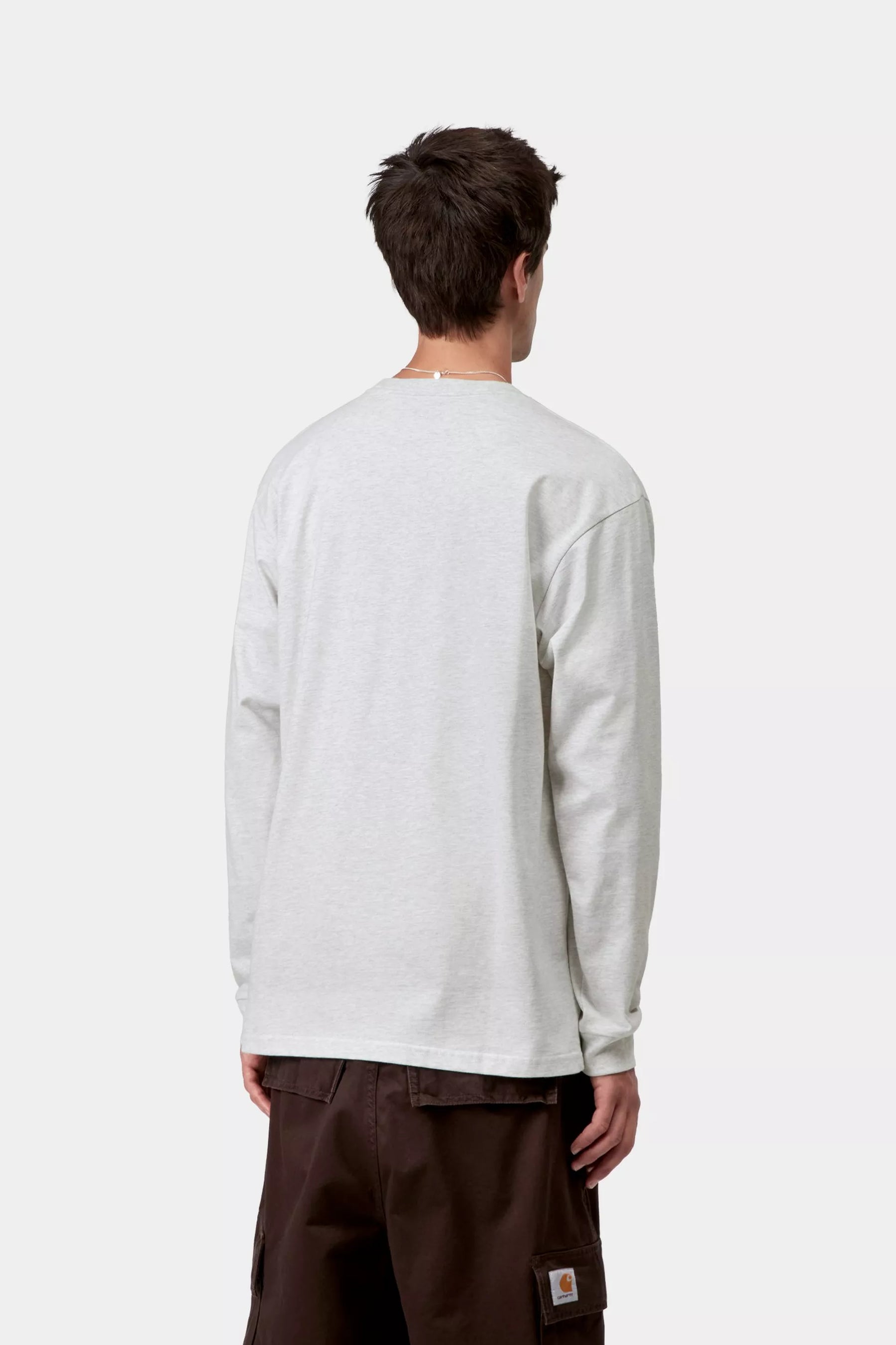 CTA CARHARTT WIP L/S CHASE ASH HEATHER