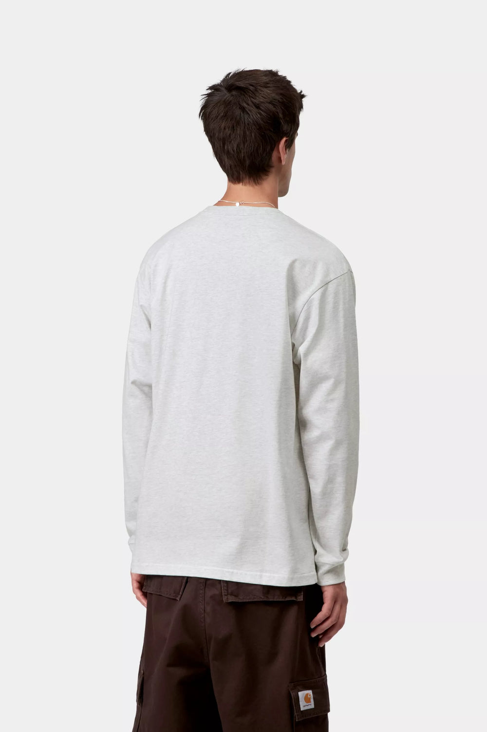 CTA CARHARTT WIP L/S CHASE ASH HEATHER