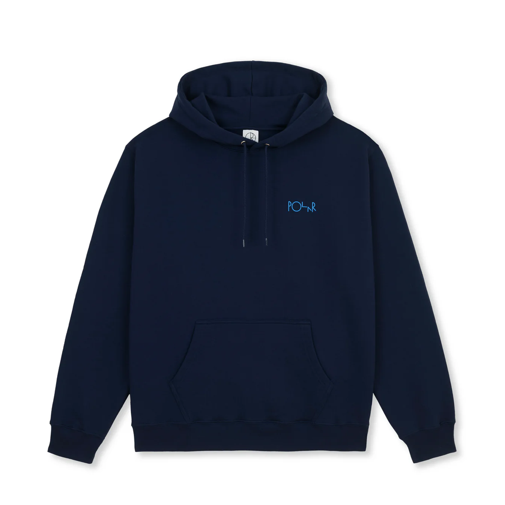 HOOD FLEECE DAVE STROKE LOGO DARK BLUE