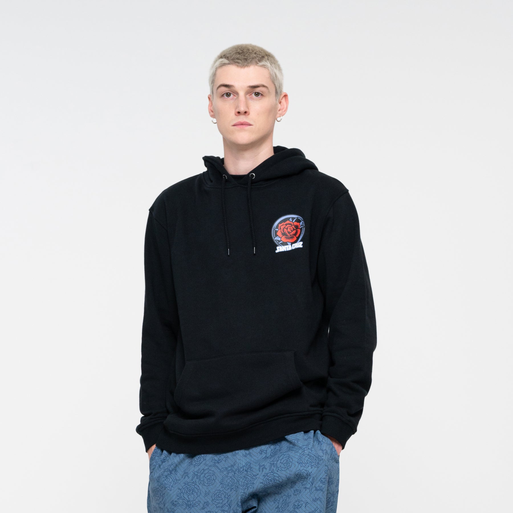 HOOD SANTA TIL THE END HAND BLACK