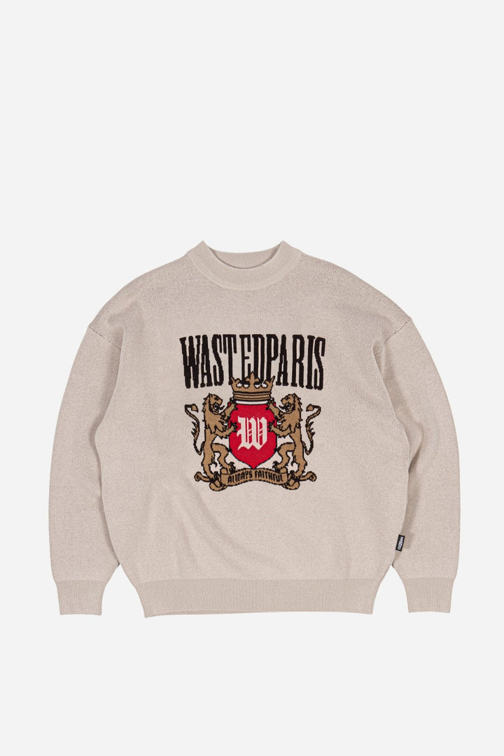 SWEATER WASTED CREST SAHARA