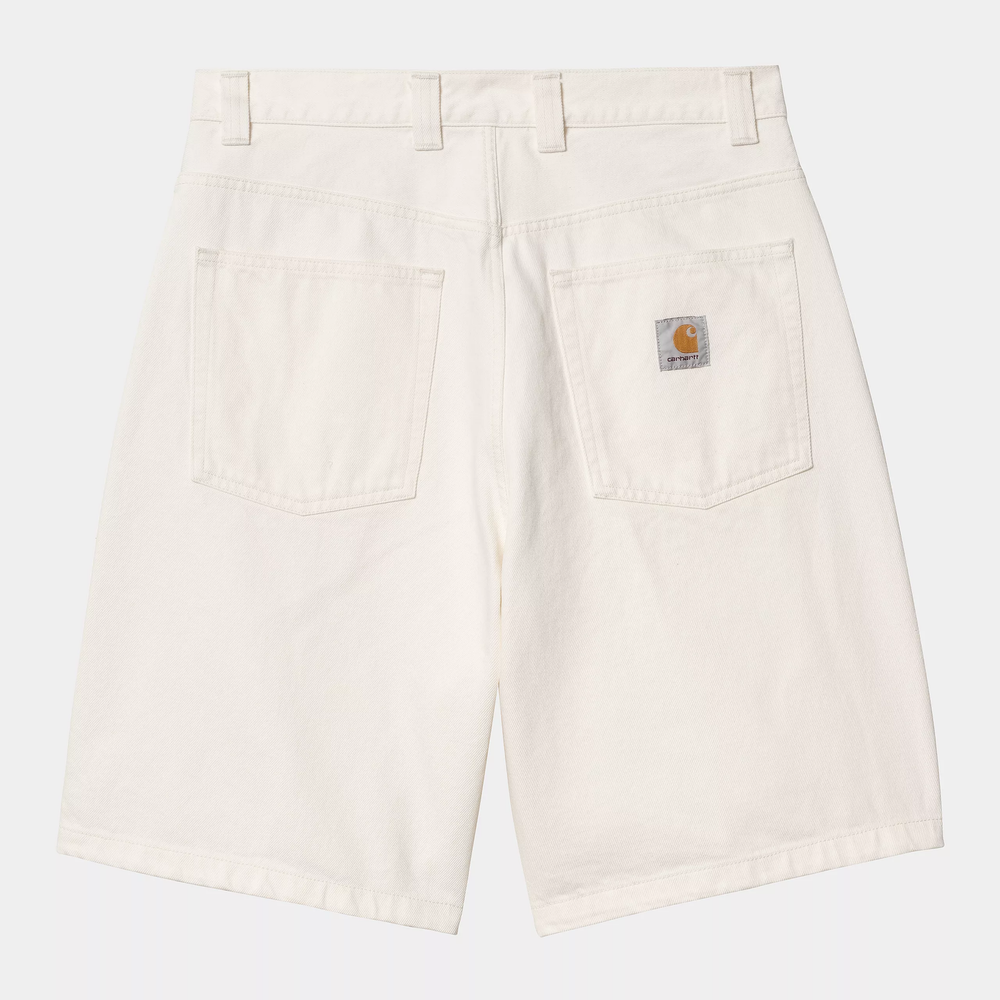 CARHARTT WIP BRANDON WHITE SHORTS