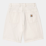 CARHARTT WIP BRANDON WHITE SHORTS