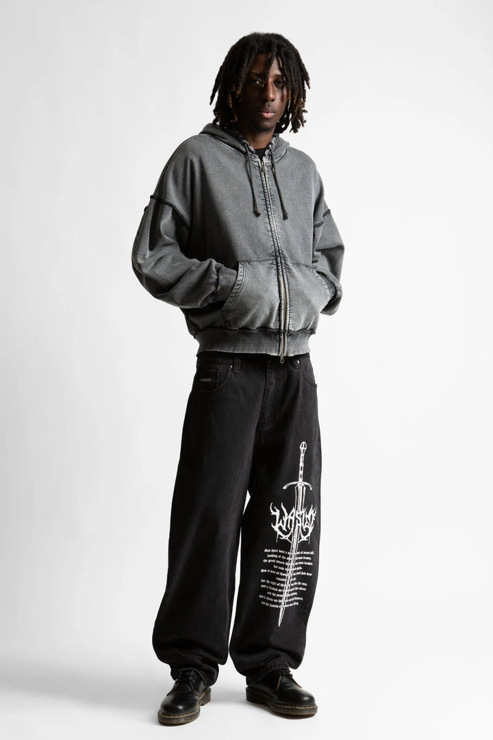 PANT WASTED CASPER SWORD FADED BLACK
