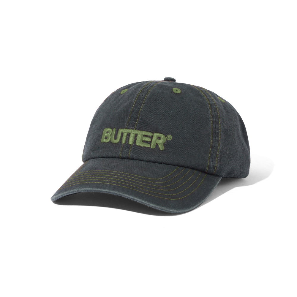 GORRA BUTTER ROUNDED WASHED BLACK