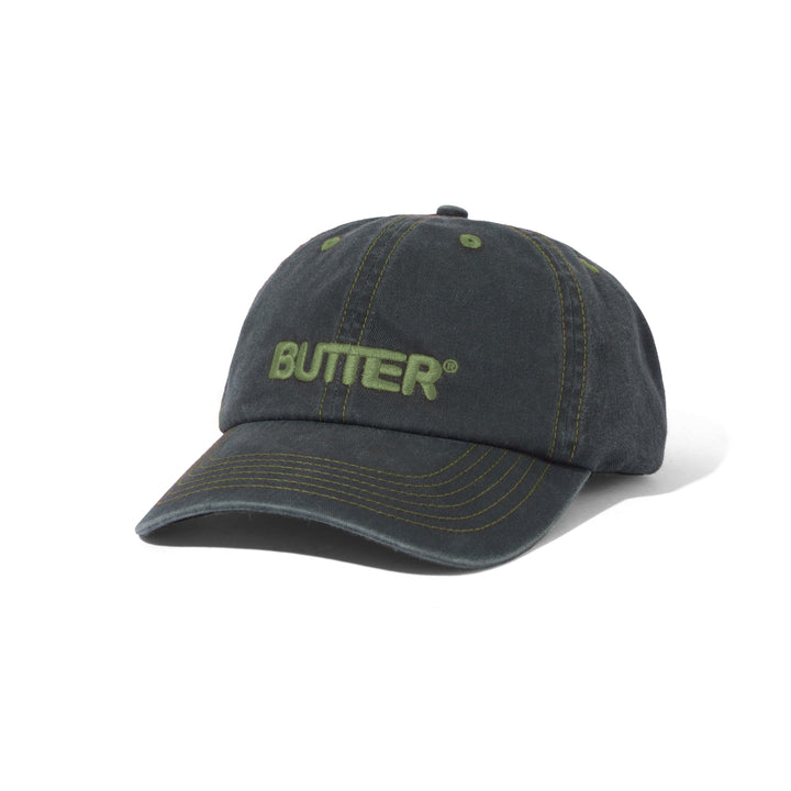 GORRA BUTTER ROUNDED WASHED BLACK