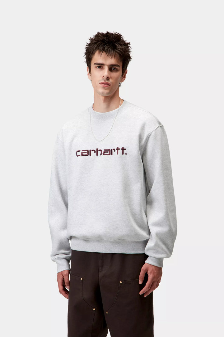 CREW CARHARTT WIP SWEAT ASH/RONDO