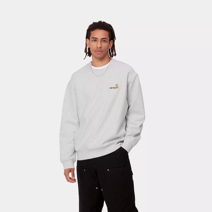 CREW CARHARTT WIP AMERICAN ASH HEATHER