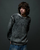 SWEATER OBEY SPRAY EFFECT DARK BLACK