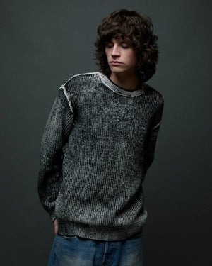 SWEATER OBEY SPRAY EFFECT DARK BLACK