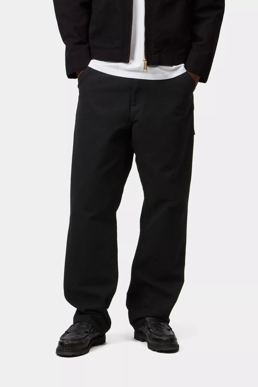PANT CARHARTT WIP SINGLE KNEE CANVAS BLK