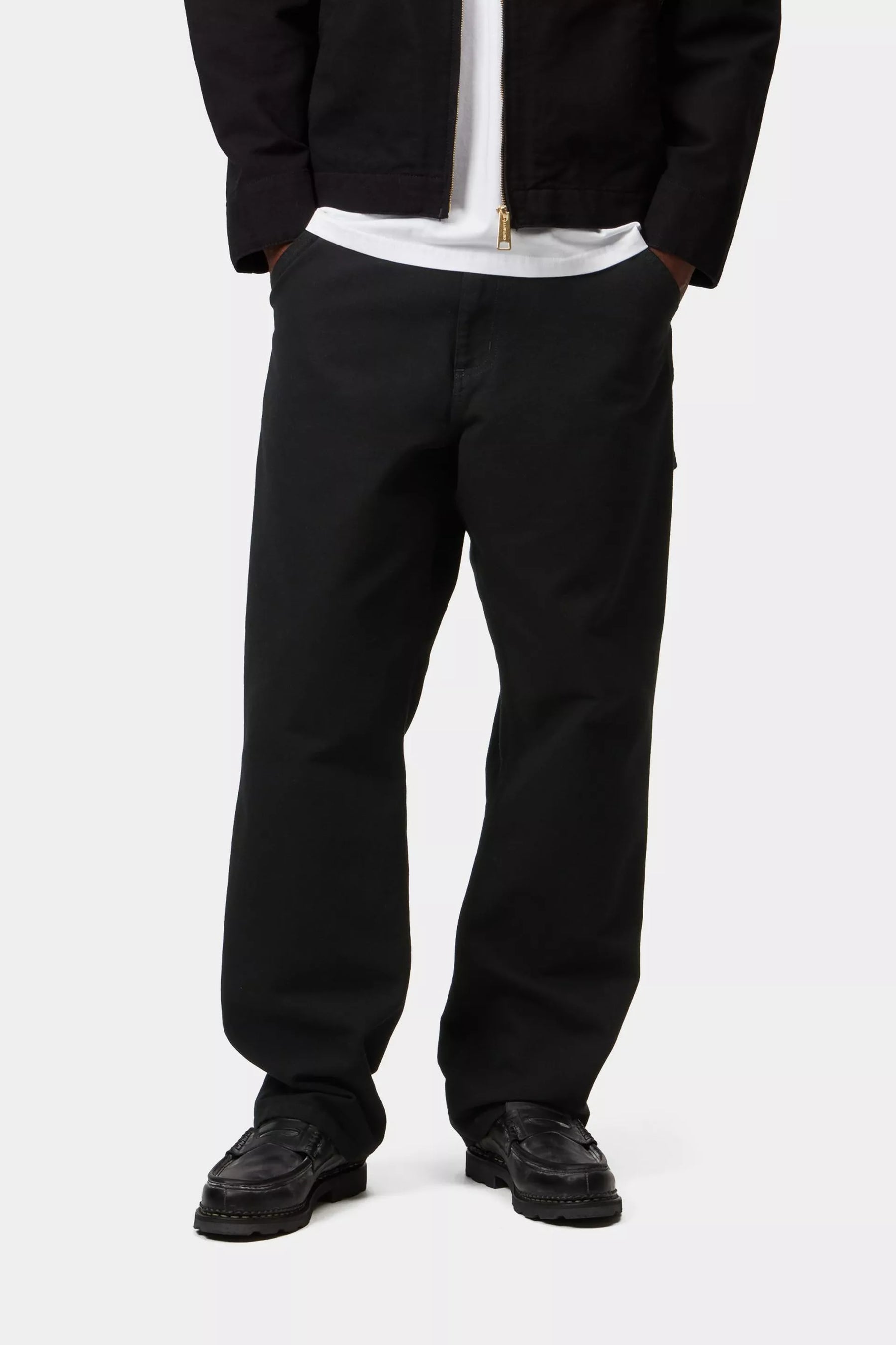 PANT CARHARTT WIP SINGLE KNEE CANVAS BLK