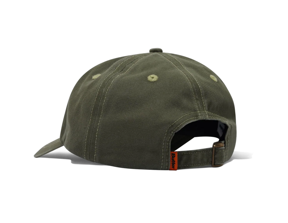 GORRA BUTTER ROUNDED LOGO WASHED ARMY