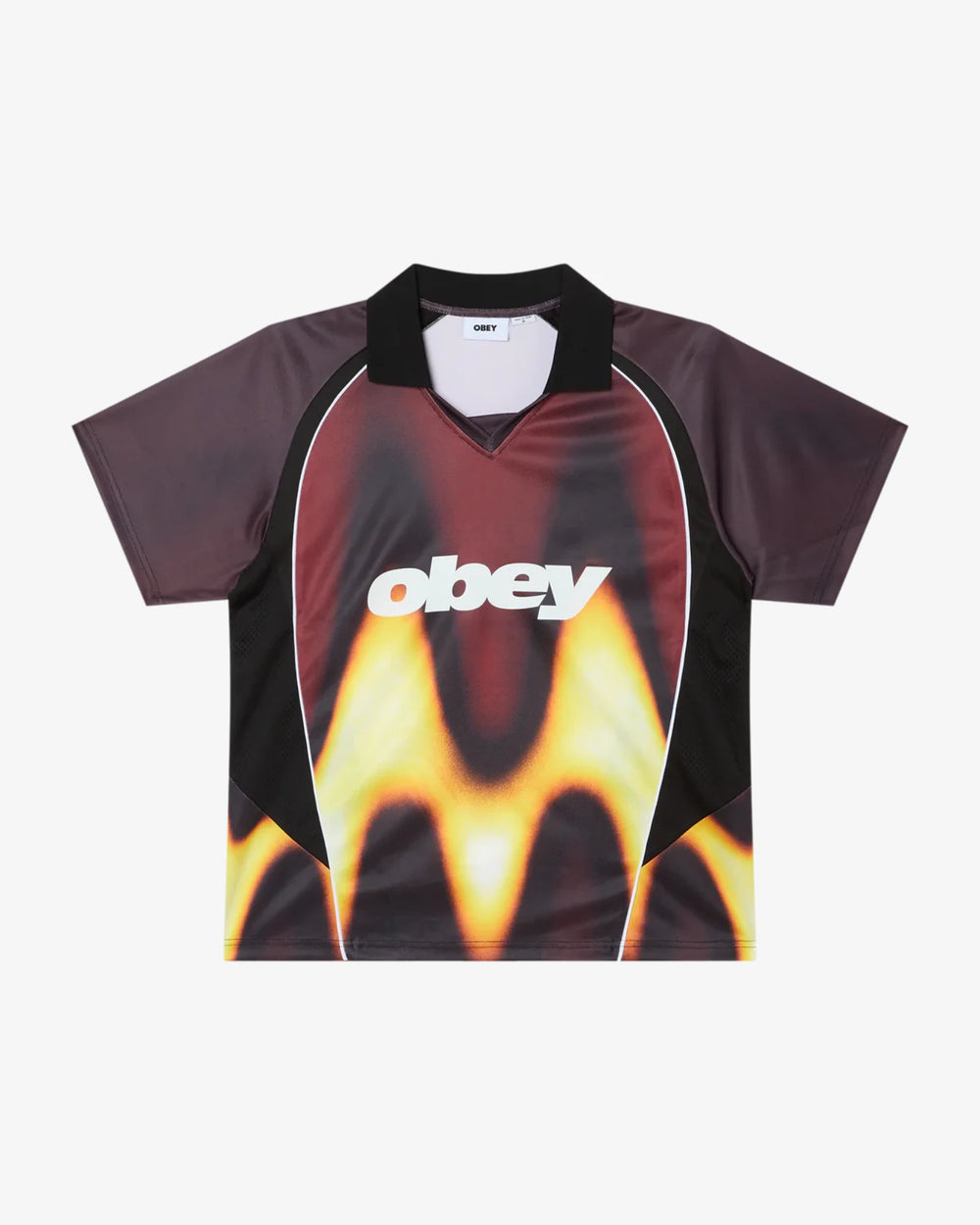 OBEY BLURRED SOCCER BURNT RED
