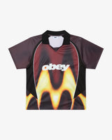 OBEY BLURRED SOCCER BURNT RED