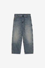 PANT CARHARTT WIP OAKLAND BLUE WORN USED