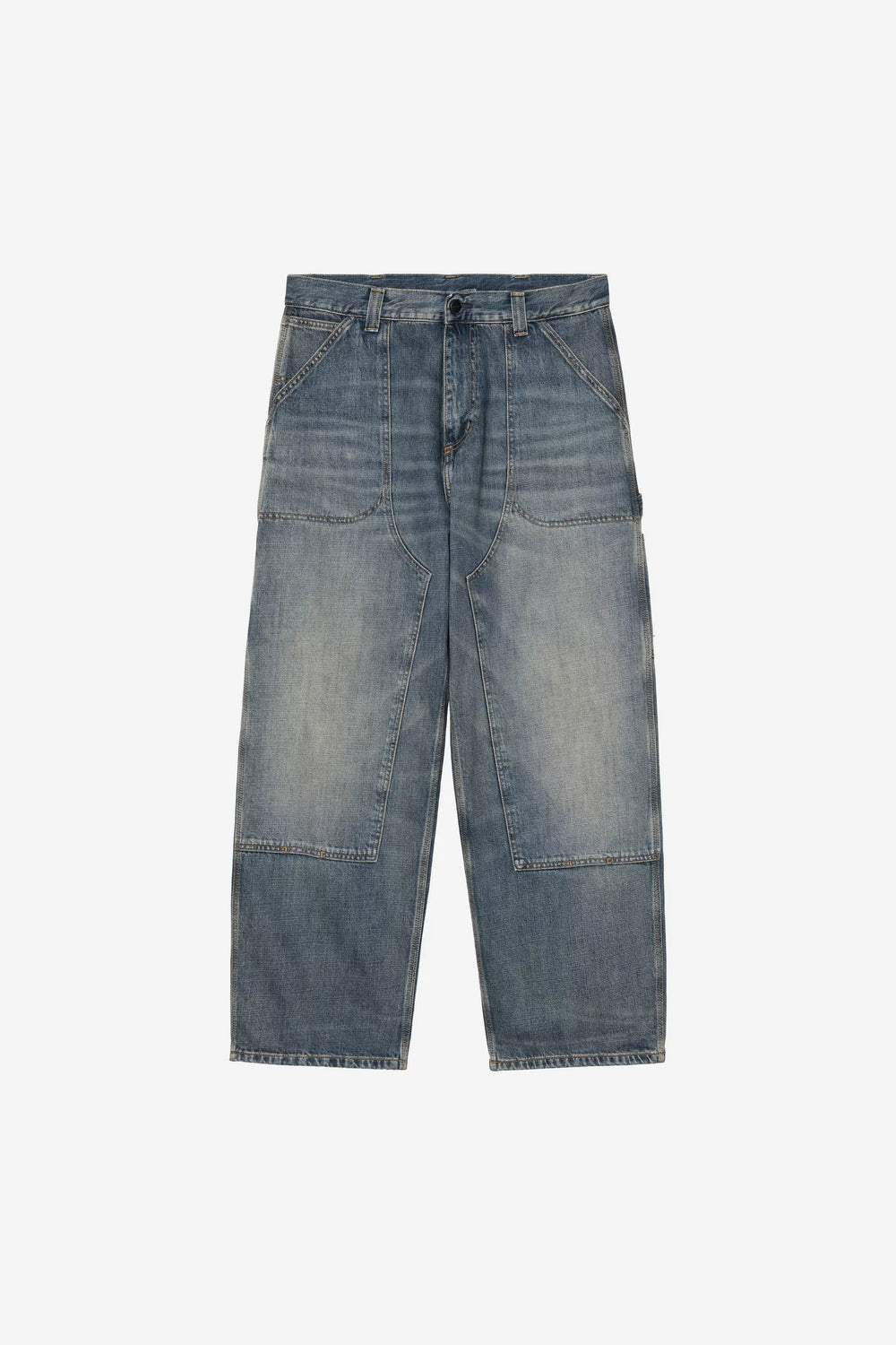 PANT CARHARTT WIP OAKLAND BLUE WORN USED