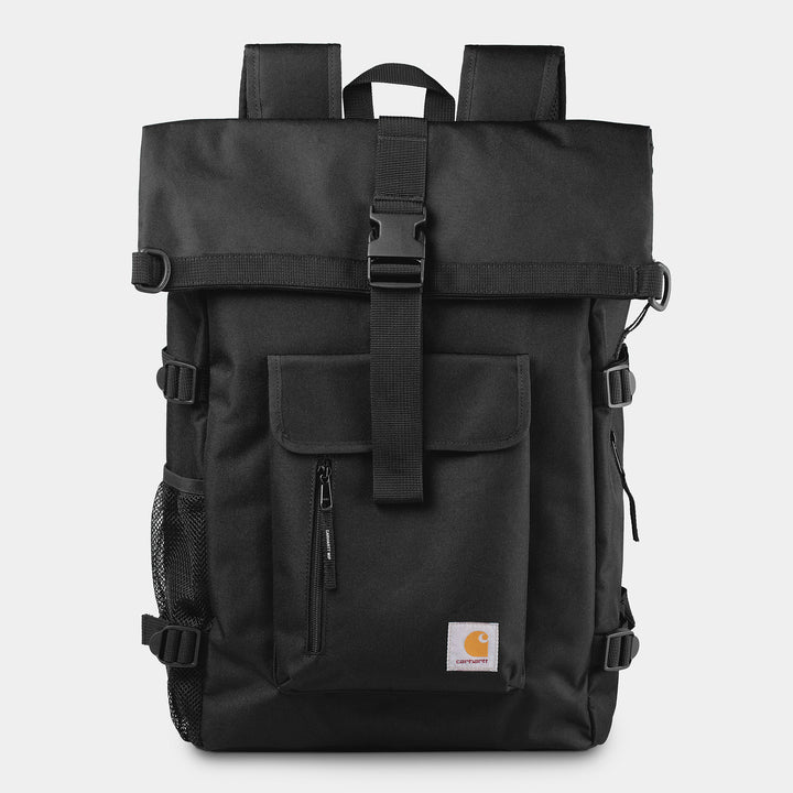 CARHARTT WIP PHILIS BLACK BACKPACK
