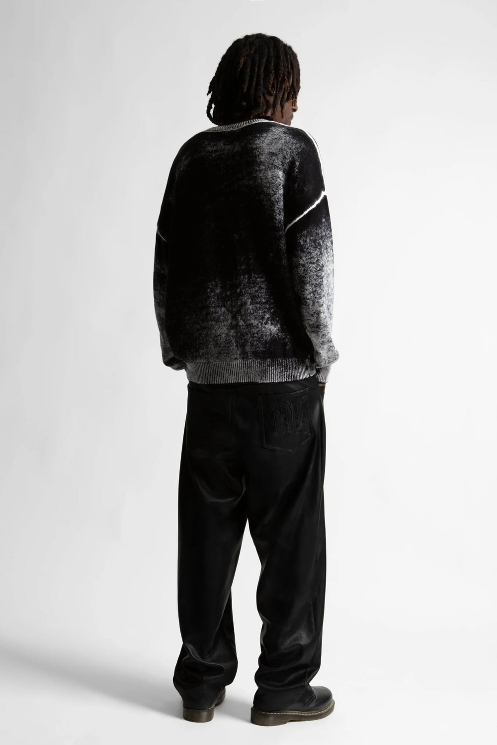 SWEATER WASTED ASHES FADED BLACK