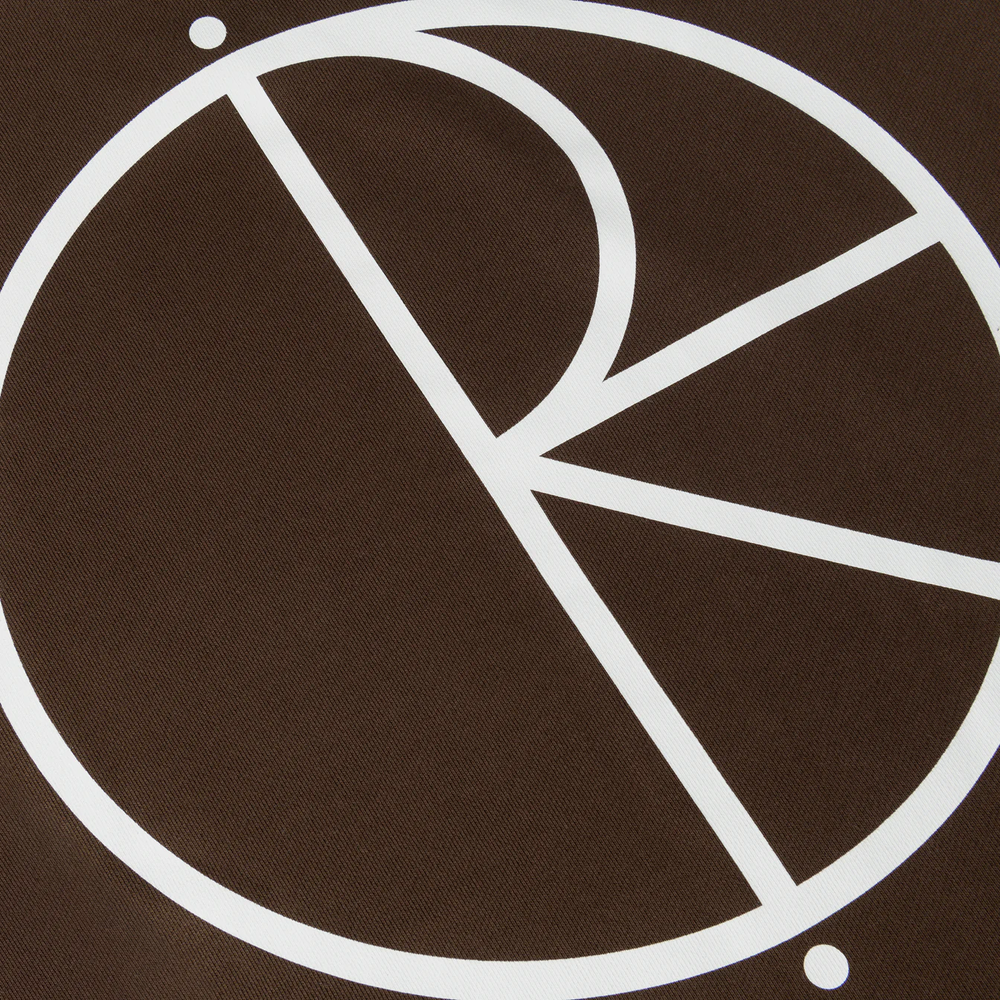 HOOD FLEECE DAVE STROKE LOGO CHOCOLATE