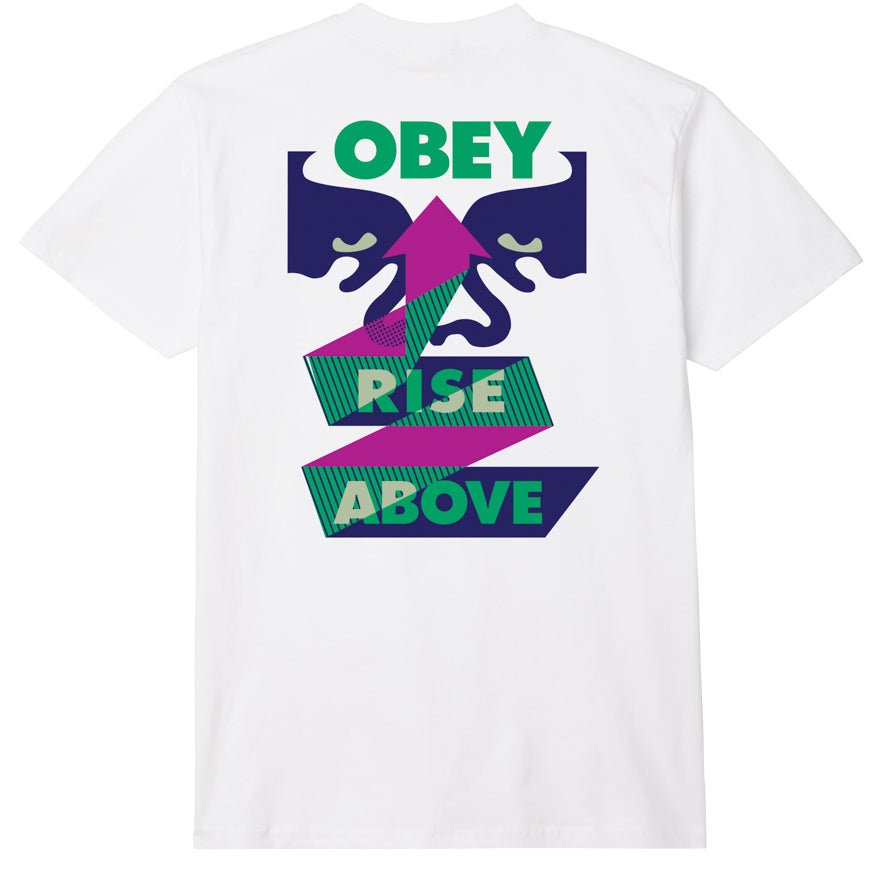 CTA OBEY RISE ABOVE RIBBON WHITE