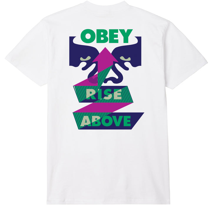 CTA OBEY RISE ABOVE RIBBON WHITE