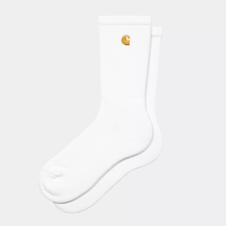 CALCETINES CARHARTT WIP CHASE WHITE/GOLD
