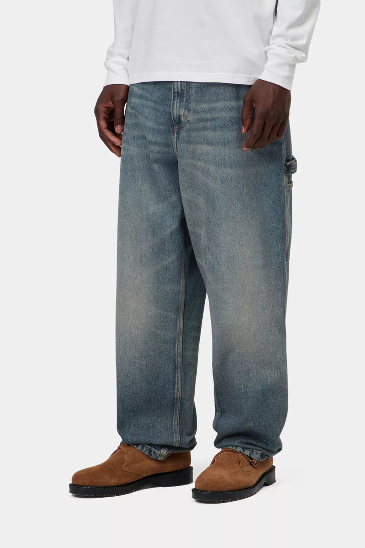 PANT CARHARTT WIP SINGLE KNEE BLUE WORN