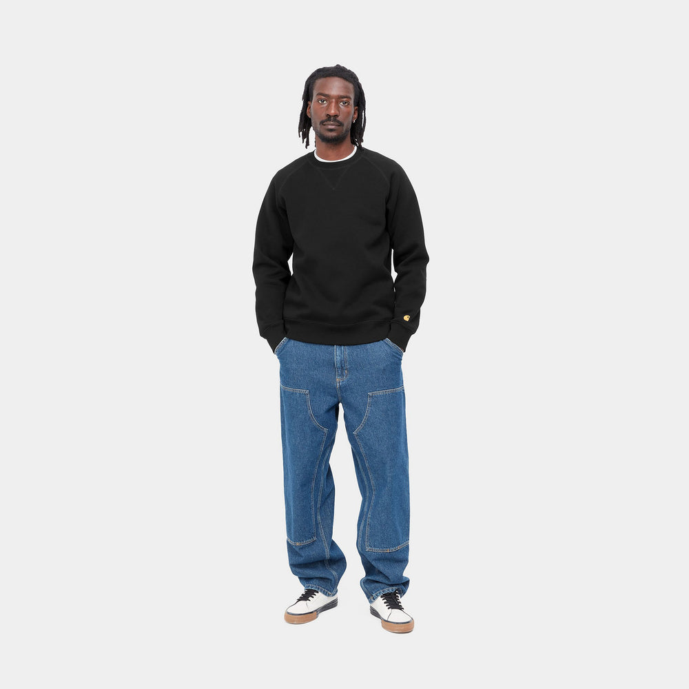 CREW CARHARTT WIP CHASE BLACK/GOLD