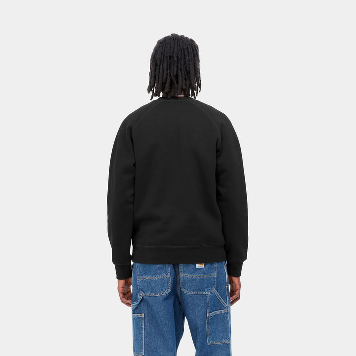 CREW CARHARTT WIP CHASE BLACK/GOLD