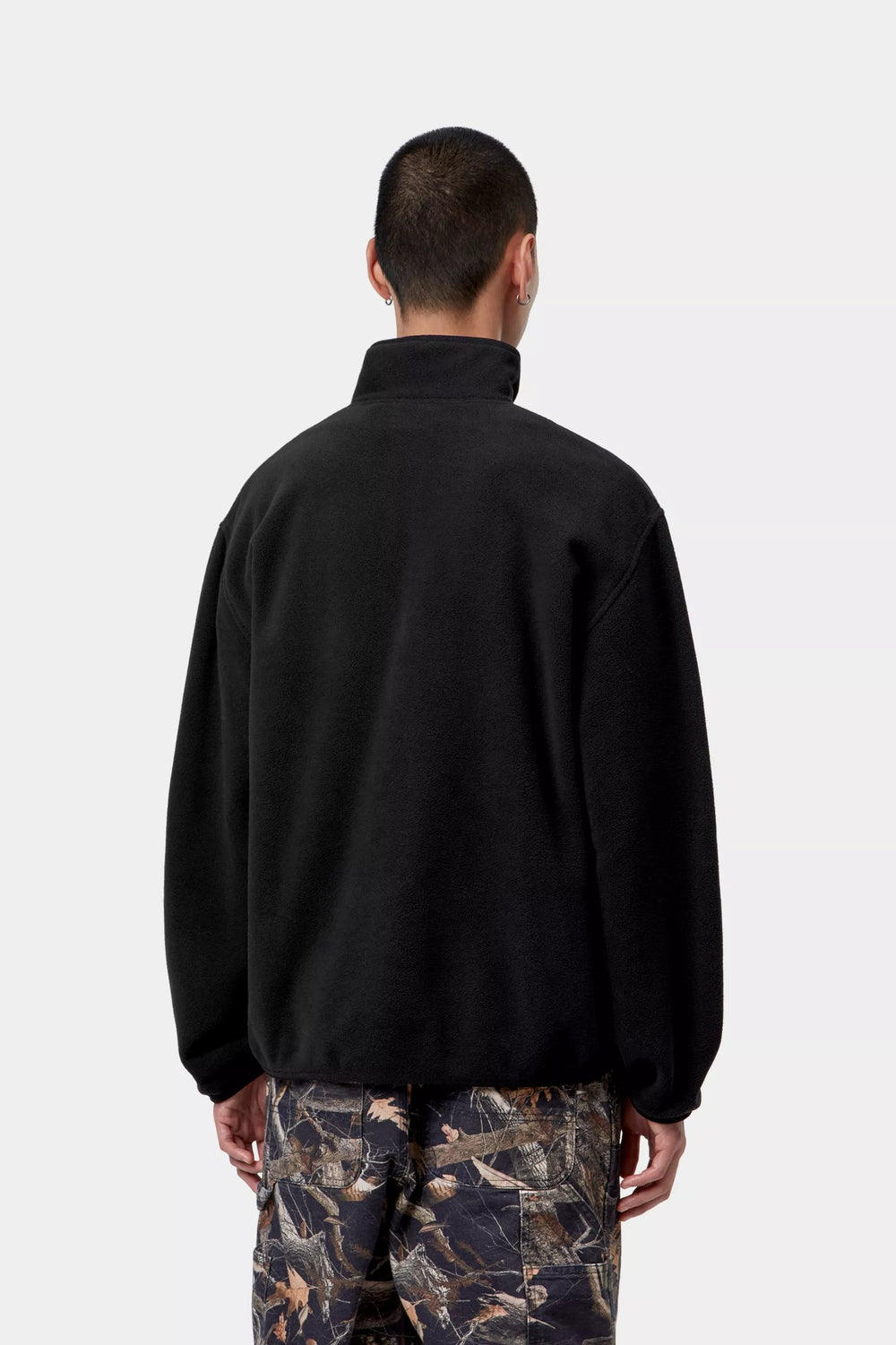 CARHARTT WIP EDMORE HALF ZIP  BLACK