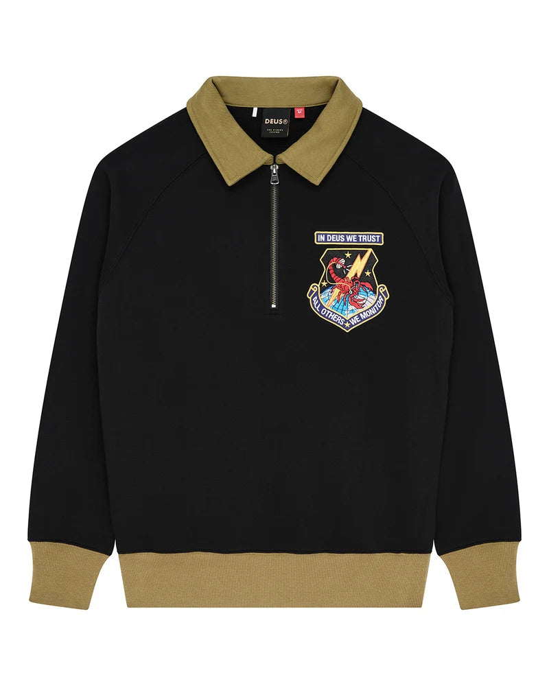 HALF ZIP DEUS ALL OTHERS BLACK