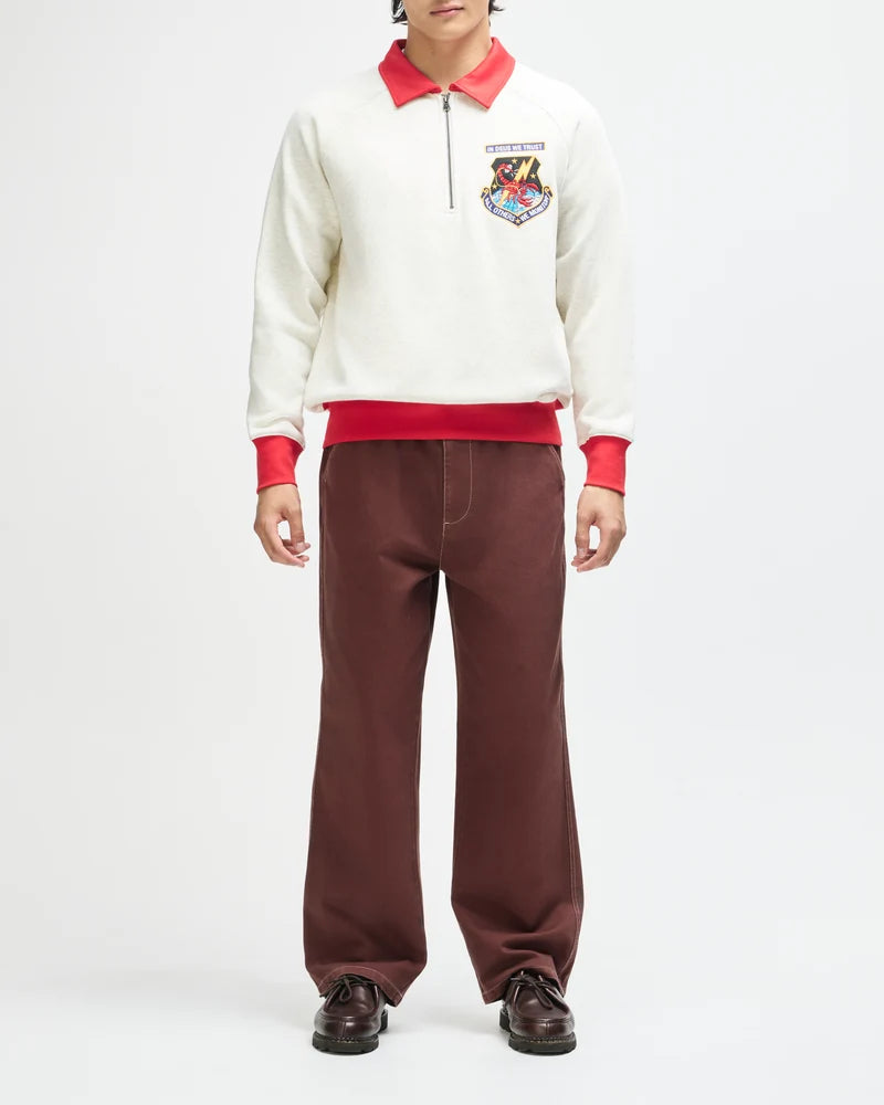 HALF ZIP DEUS ALL OTHERS LIGHT GREY